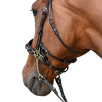 Jump'In - Zijstukken en riem voor hackamore collectie Week zwart | - Ohlala