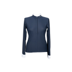 Jump'In - Dames wedstrijdblouse met lange mouwen Carla marine | - Ohlala