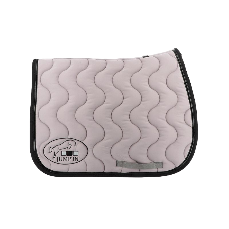 Jump'In - Tapis de selle gris clair/ noir/ noir | - Ohlala