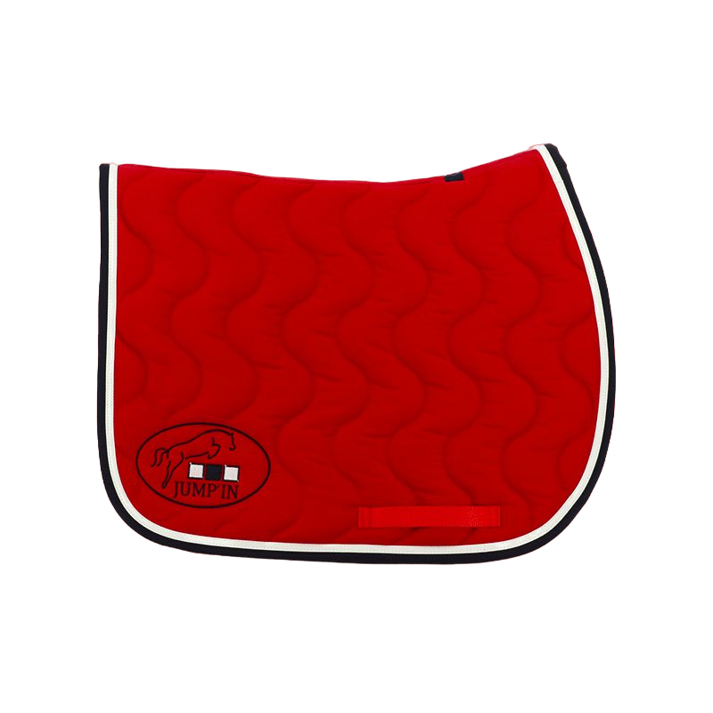 Jump'In - Tapis de selle rouge/ blanc/ marine | - Ohlala