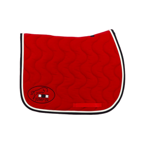 Jump'In - Tapis de selle rouge/ blanc/ marine | - Ohlala