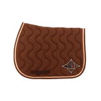 Jump'In - Tapis de selle taupe/ champagne/ marine | - Ohlala