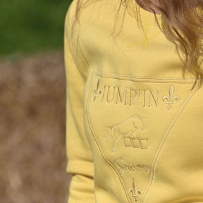 Jump'in - Sweat col rond femme Spring jaune | - Ohlala