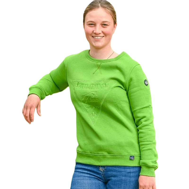 Jump'in - Sweat col rond femme Spring vert | - Ohlala