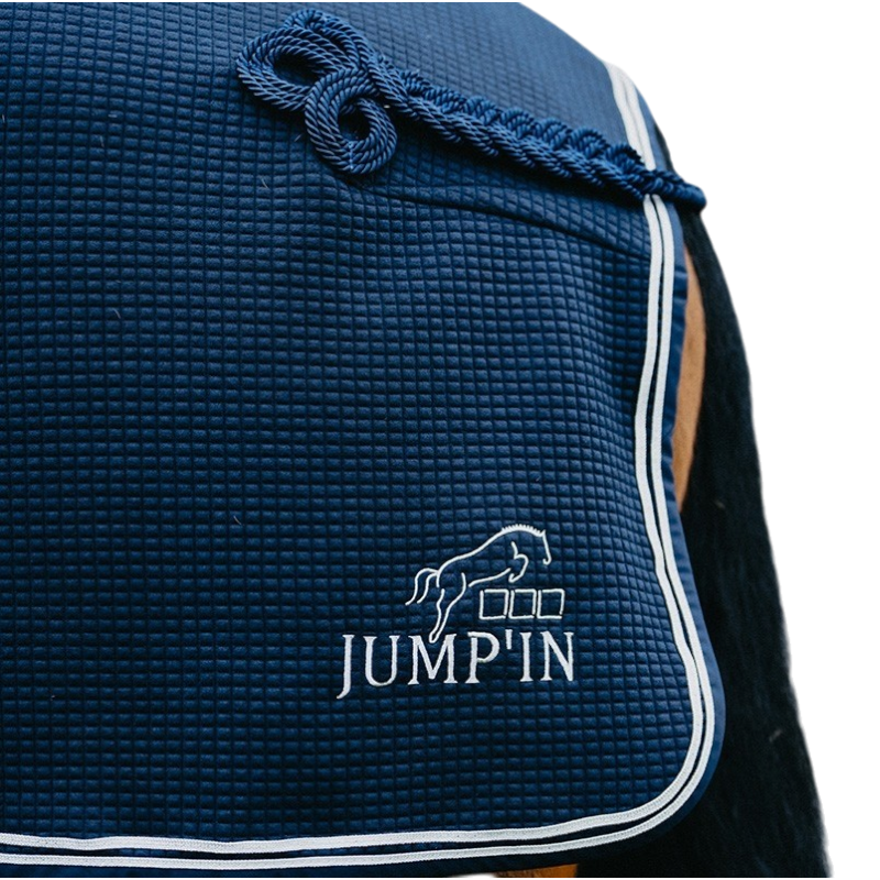 Jump'In - Fabric Pro zadeldek marine/wit | - Ohlala