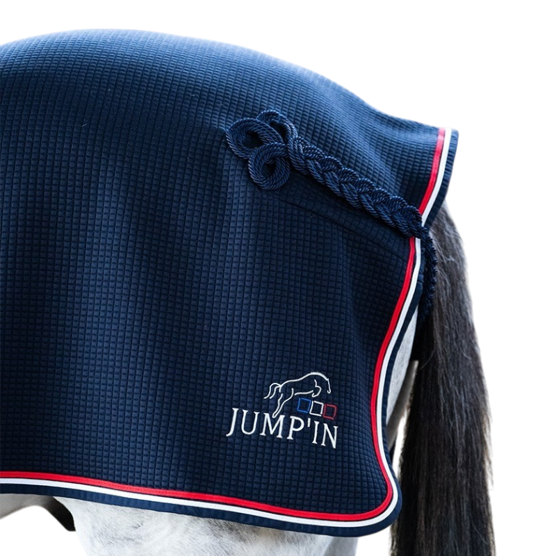 Jump'In - Fabric Pro zadeldek marine/blauw/wit/rood | - Ohlala