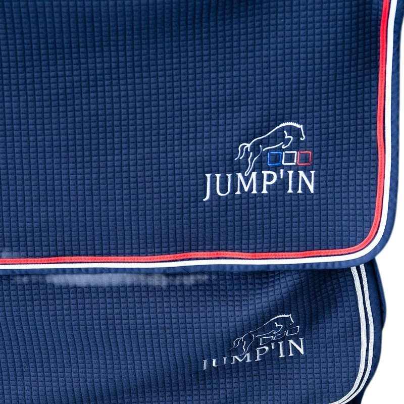 Jump'In - Fabric Pro zadeldek marine/blauw/wit/rood | - Ohlala