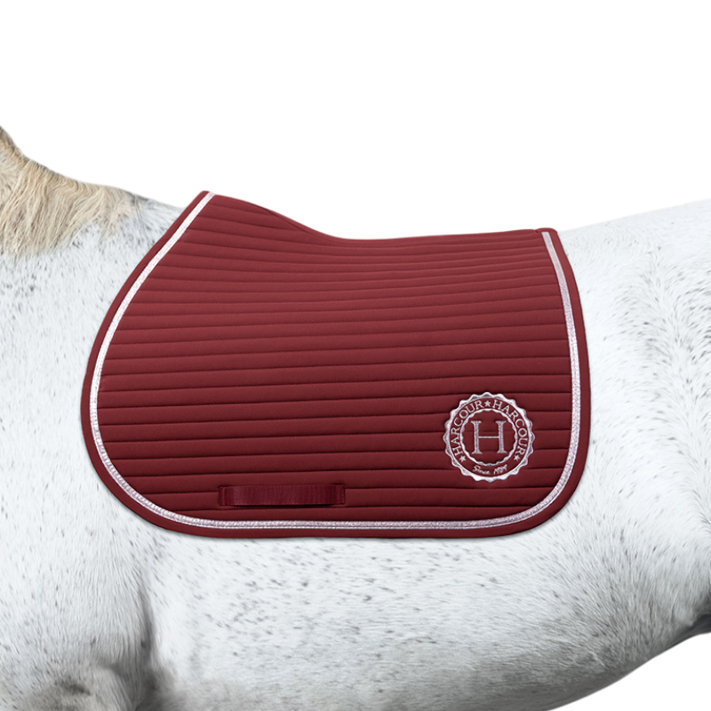 Harcour - Tapis de selle Rider Karembar vigne