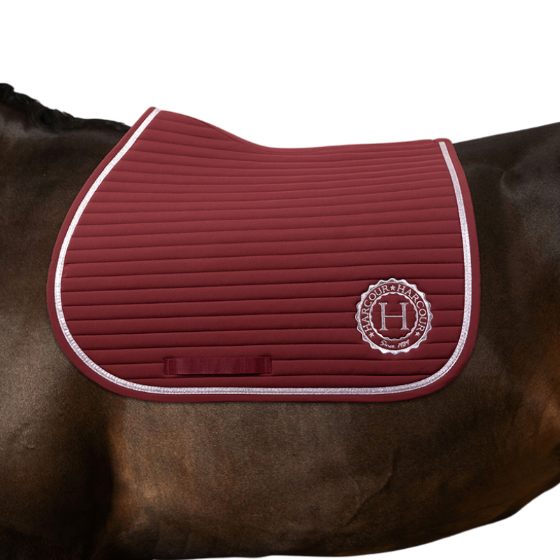Harcour - Tapis de selle Rider Karembar vigne