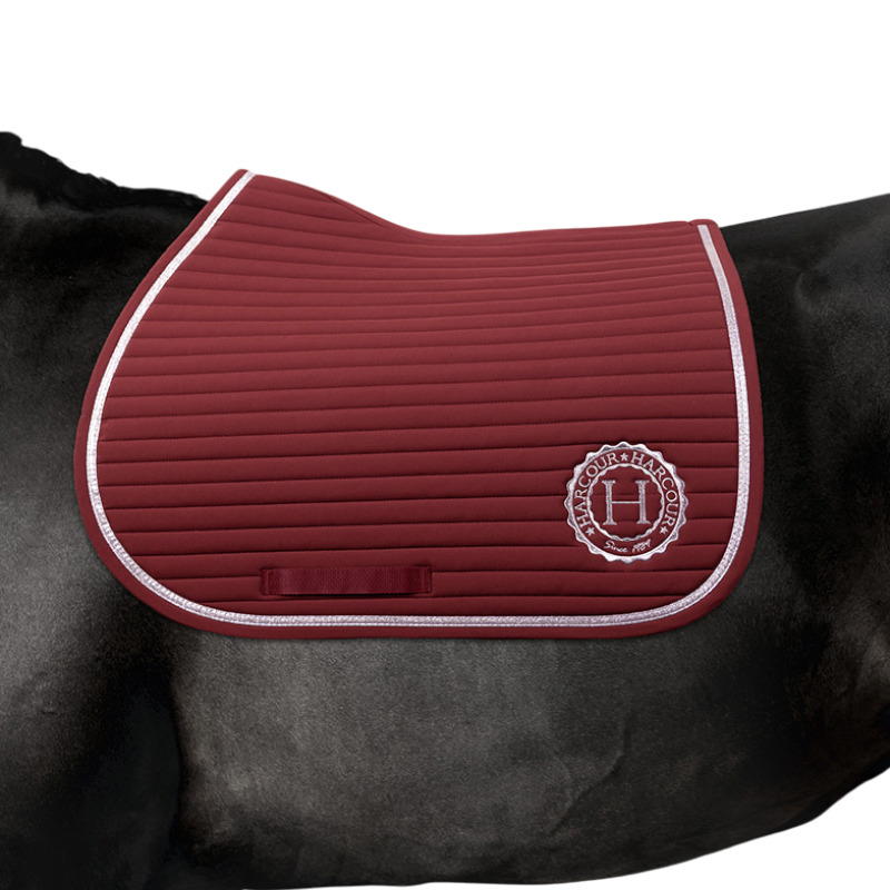 Harcour - Tapis de selle Rider Karembar vigne