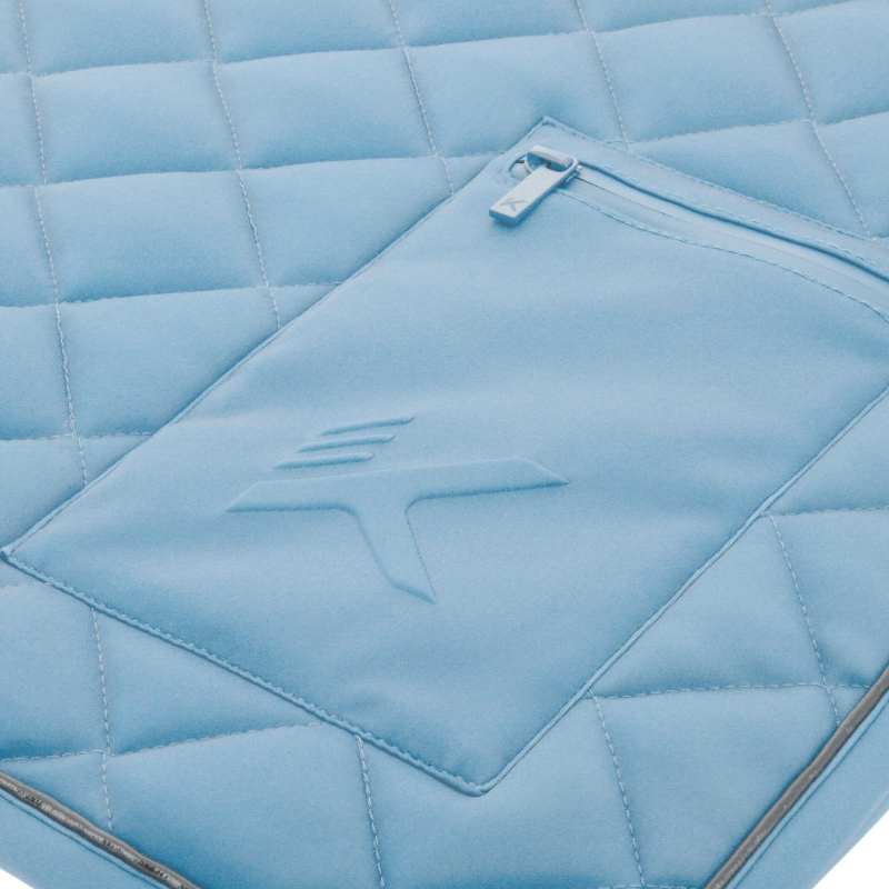 K By Equithème - Tapis de selle K-CESAR bleu ciel