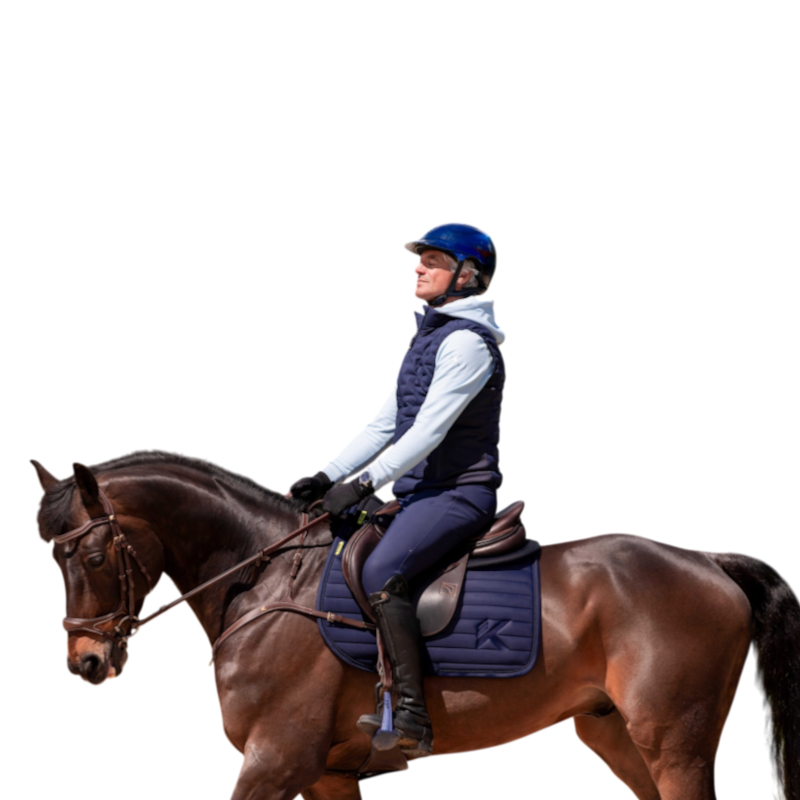 K By Equithème - Tapis de selle K-TRITON marine