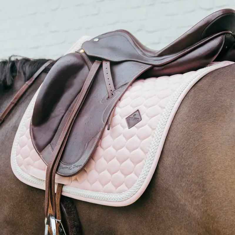 Kentucky Horsewear - Tapis de dressage Plaited Cord rose pâle | - Ohlala