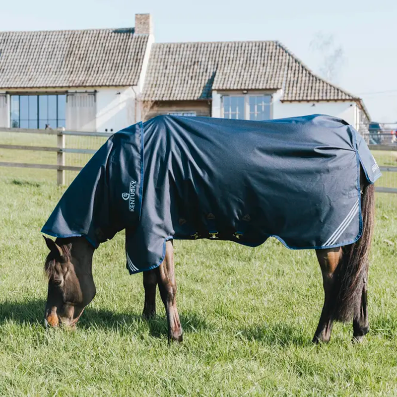 Kentucky Horsewear - Couverture d'extérieur Turnout Rug All Weather waterproof comfort marine 200g | - Ohlala