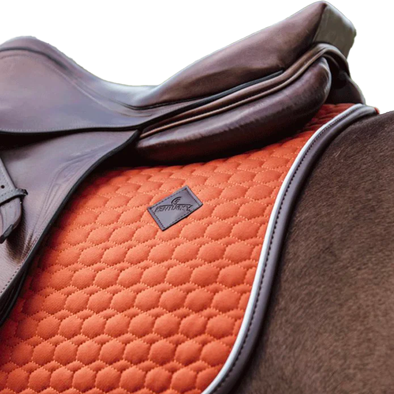 Kentucky Horsewear - Tapis de selle classic leather orange | - Ohlala