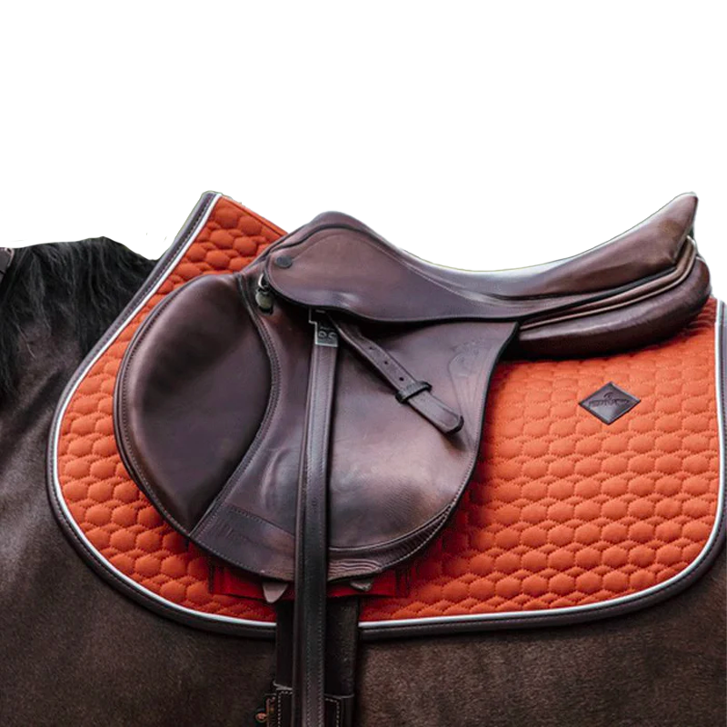 Kentucky Horsewear - Tapis de selle classic leather orange | - Ohlala