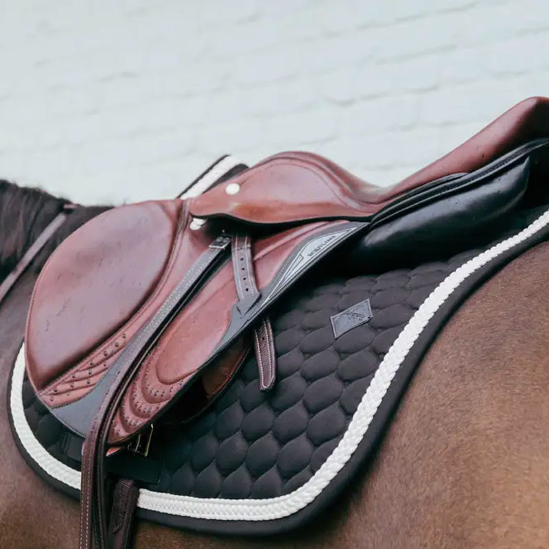 Kentucky Horsewear - Tapis de selle Plaited Cord noir | - Ohlala