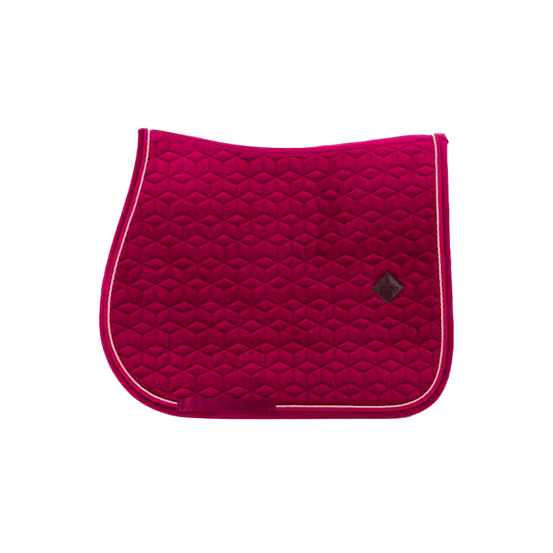 Kentucky Horsewear - Tapis de selle Velvet jumping Fuchsia | - Ohlala