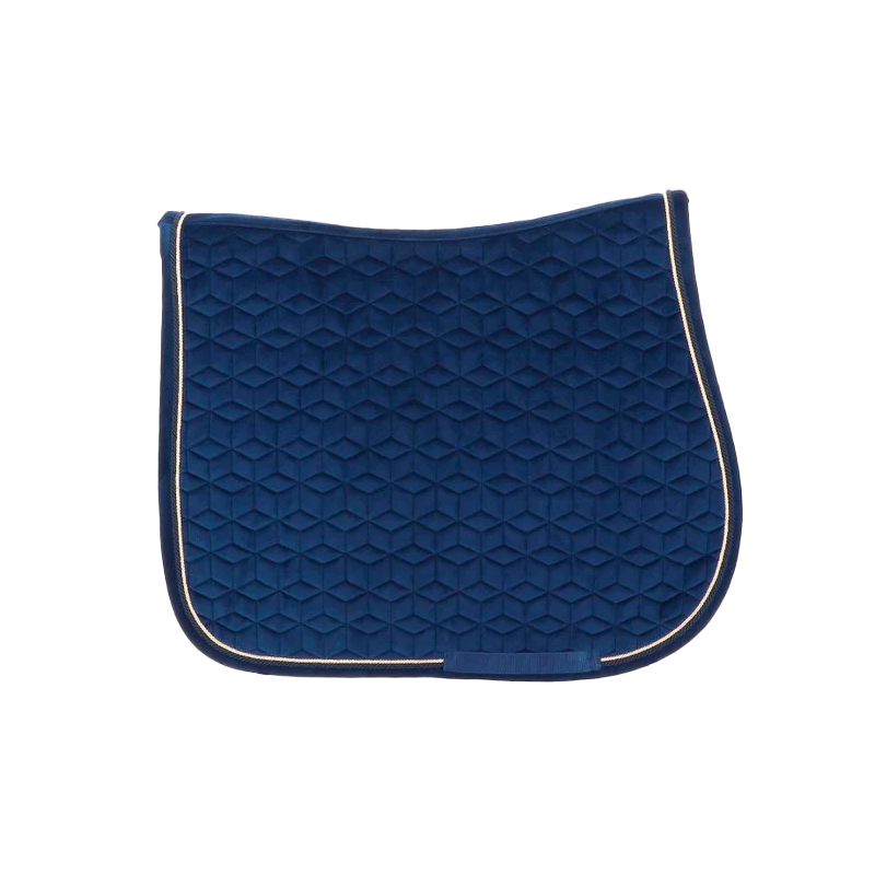 Kentucky Horsewear - Tapis de selle Basic Velvet jumping marine | - Ohlala