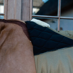Kentucky Horsewear - Couverture polaire Transport Combo Cooler Fleece vert sapin | - Ohlala