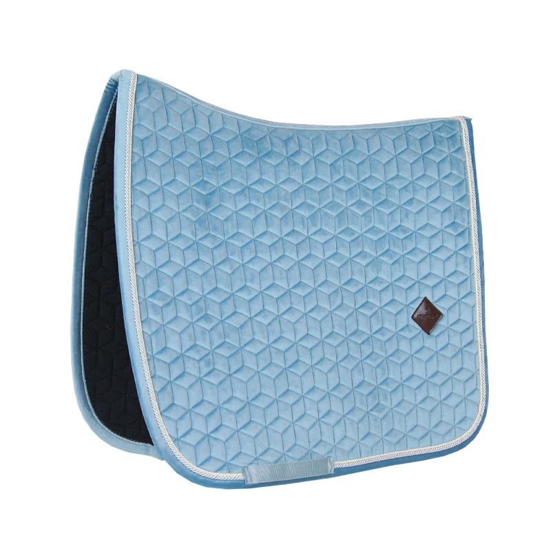 Kentucky Horsewear - Tapis de dressage Velvet bleu ciel | - Ohlala