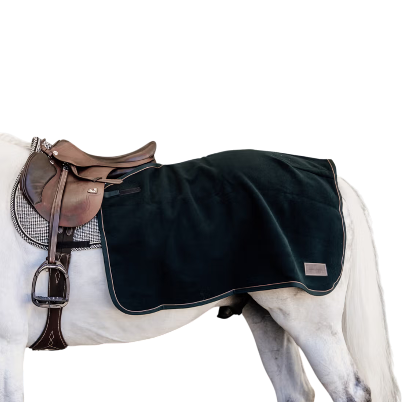 Kentucky Horsewear - Couvre-reins carré Heavy Fleece 0g noir