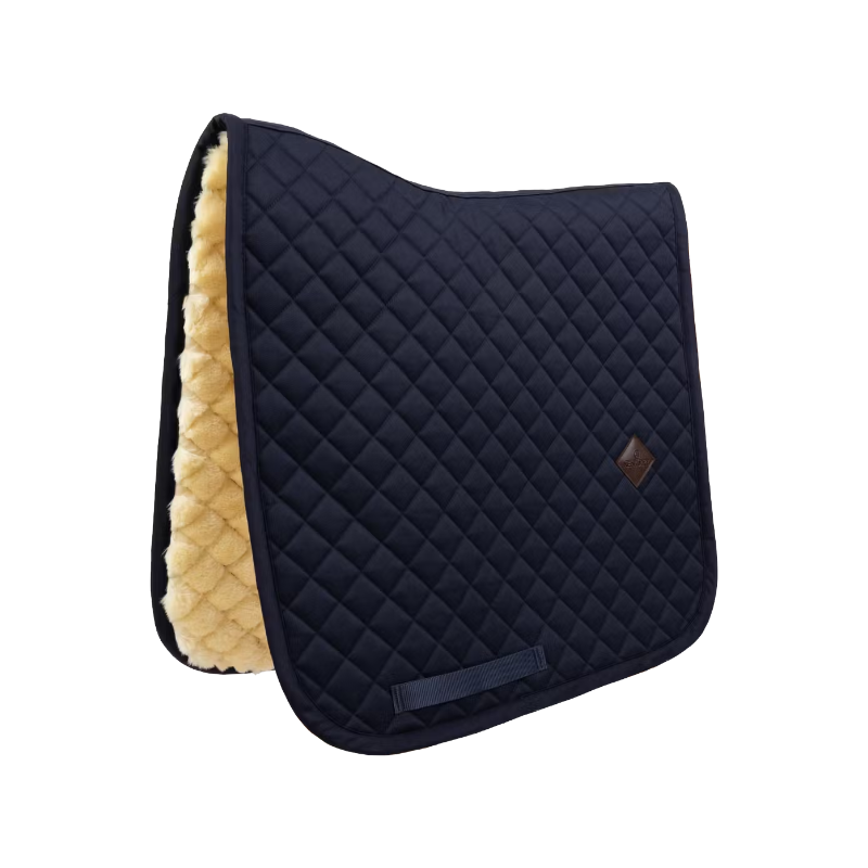 Kentucky Horsewear - Tapis de dressage Diamond doublé mouton synthétique marine