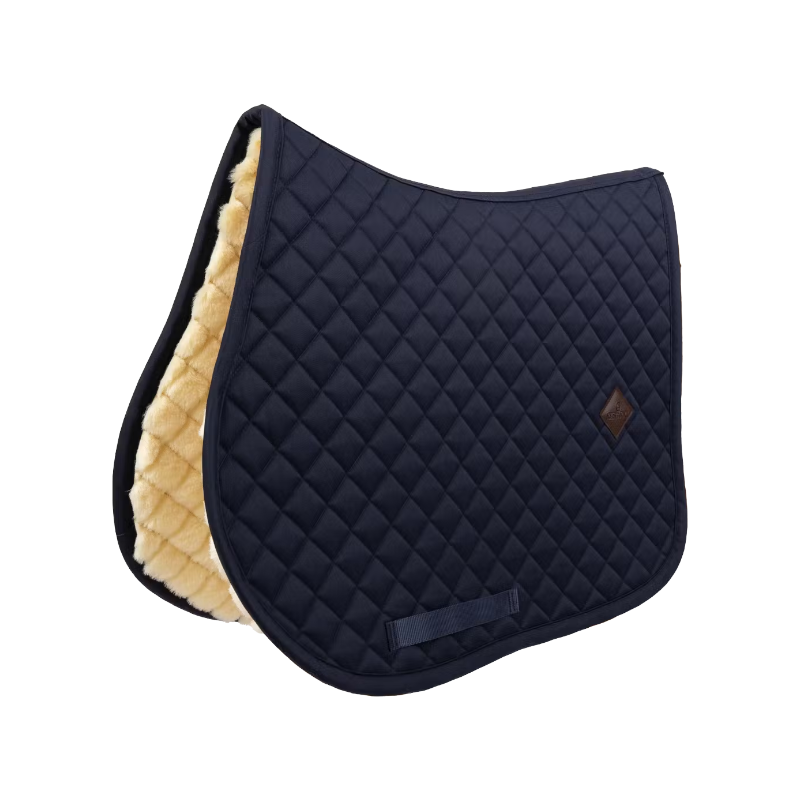 Kentucky Horsewear - Tapis de selle Diamond doublé mouton synthétique marine