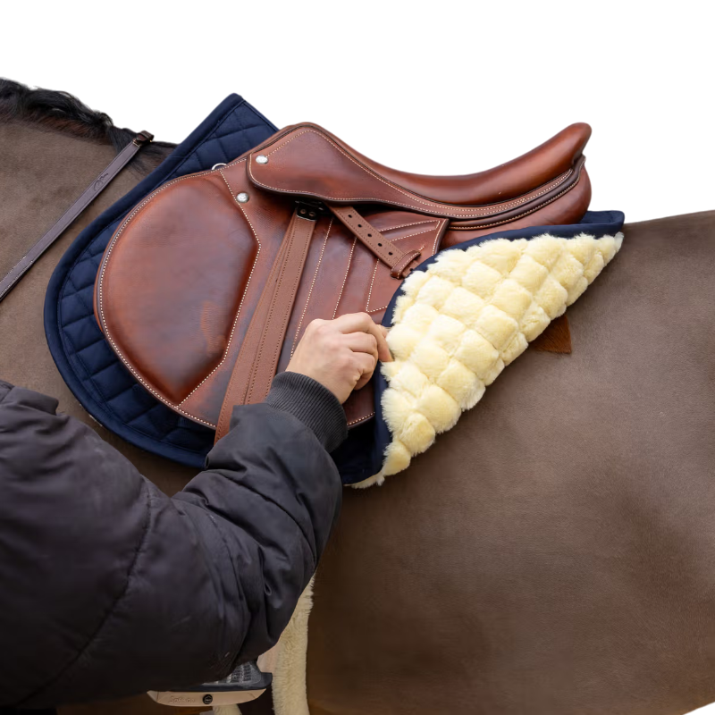 Kentucky Horsewear - Tapis de selle Diamond doublé mouton synthétique marine