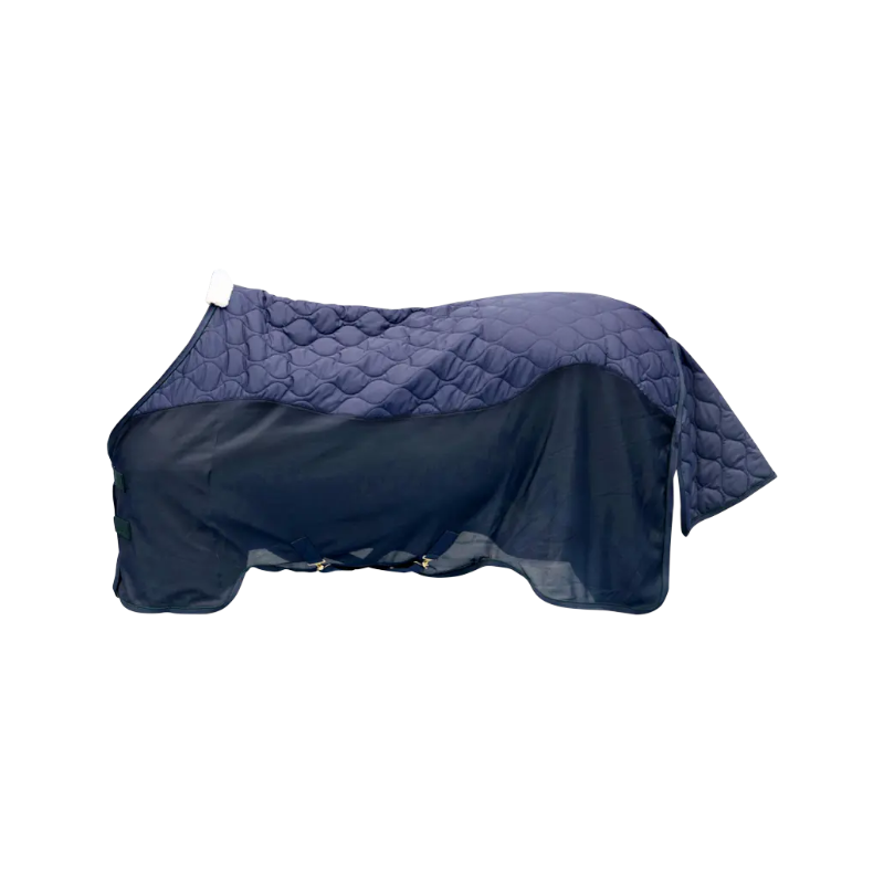 Kentucky Horsewear - Couverture polaire Transport Combo Cooler Fleece marine