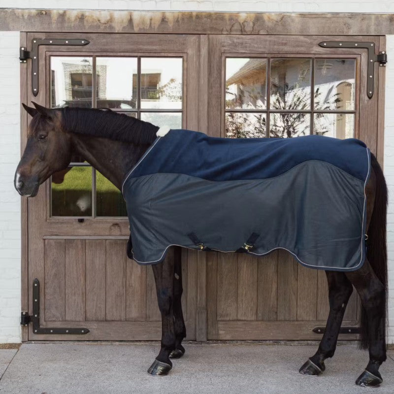 Kentucky Horsewear - Couverture séchante Combo Mesh marine 0g