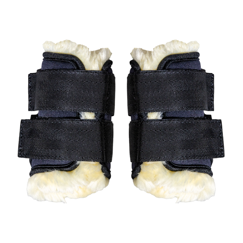 Kentucky Horsewear - Guêtres mouton antérieurs motif cheval Sammy Collection noir