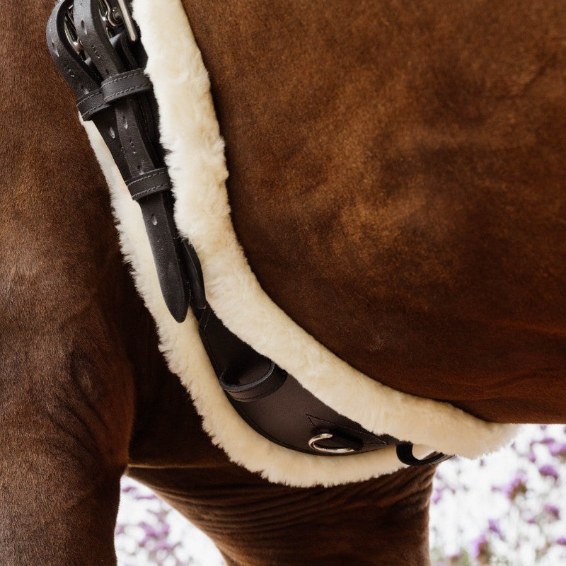 Kentucky Horsewear - Sangle anatomique courte mouton noir