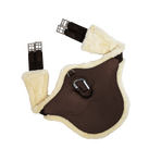 Kentucky Horsewear - Anatomische buikband met schapenvacht choco bruin | - Ohlala