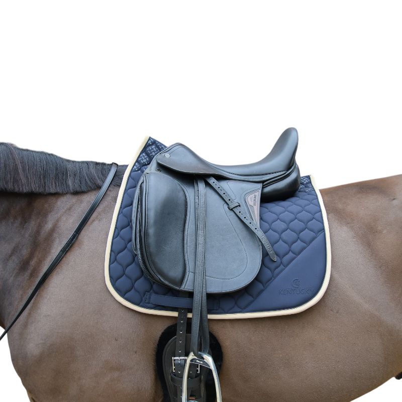 Kentucky Horsewear - Tapis de dressage Softshell Onion Quilt marine/beige