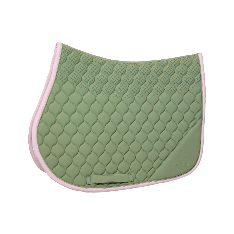 Kentucky Horsewear - Tapis de selle Softshell Onion Quilt kaki/ vieux rose