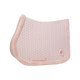 Kentucky Horsewear - Tapis de selle fausse fourrrure tressée vieux rose | - Ohlala