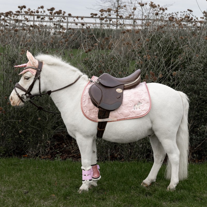 Kentucky Horsewear - Tapis de selle licorne paillettes rose tendre