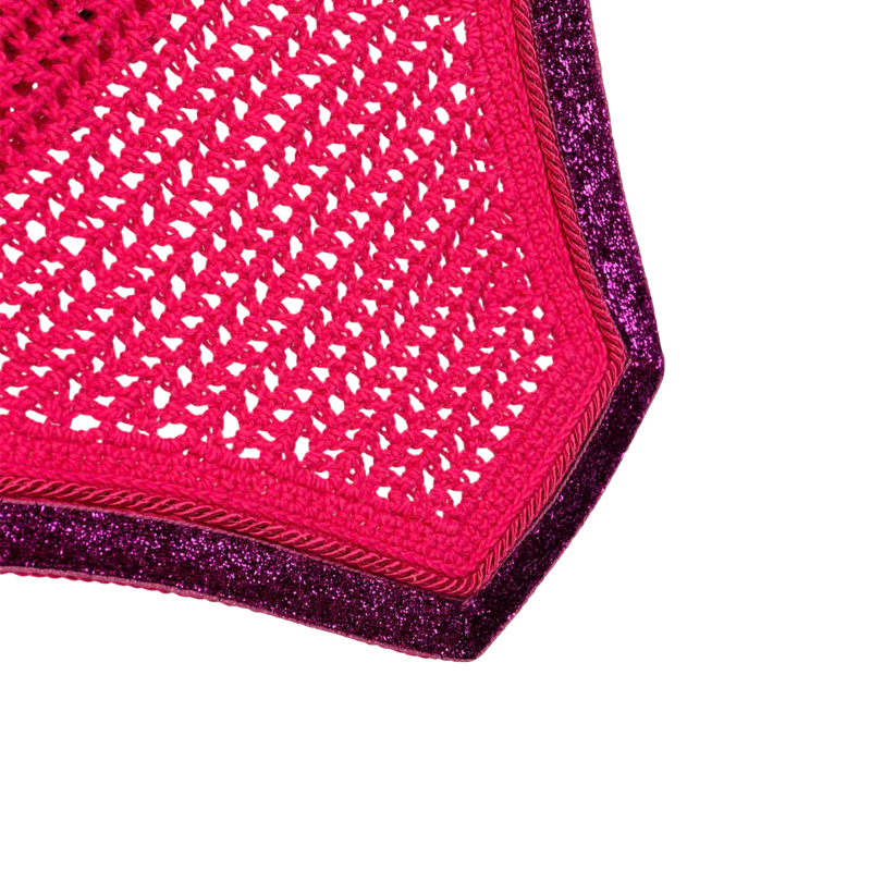 Bonnet anti-bruit Wellington glitter rose - Kentucky Horsewear