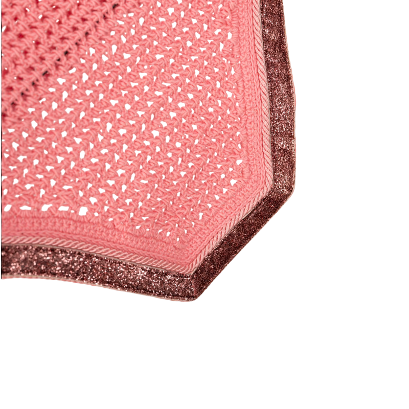 Bonnet anti-bruit Wellington glitter vieux rose - Kentucky Horsewear