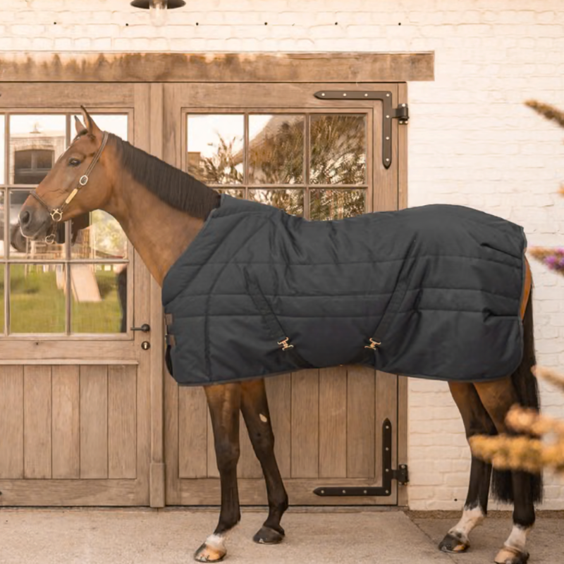 Couverture d'écurie confort du garrot noir 100g - Kentucky Horsewear
