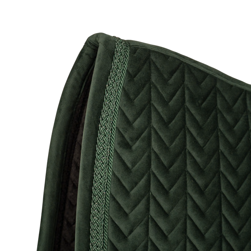 Tapis de dressage Velvet Fishbone glitter vert foncé - Kentucky Horsewear