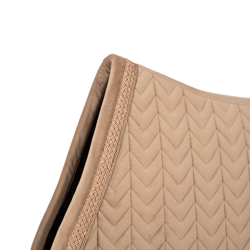 Tapis de selle Velvet Fishbone glitter beige - Kentucky Horsewear