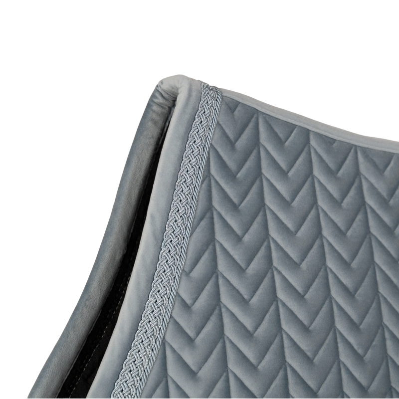 Tapis de selle Velvet Fishbone glitter bleu - Kentucky Horsewear