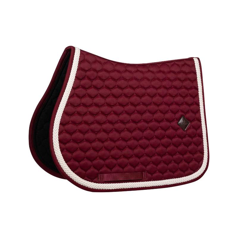 Kentucky Horsewear - Tapis de selle Plaited Cord bordeaux | - Ohlala