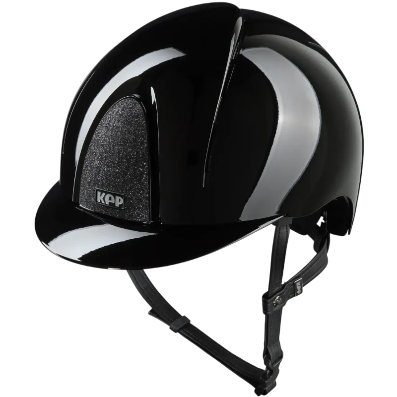 KEP - Casque d'équitation Smart Nova Metal Polish black Star black visière standard