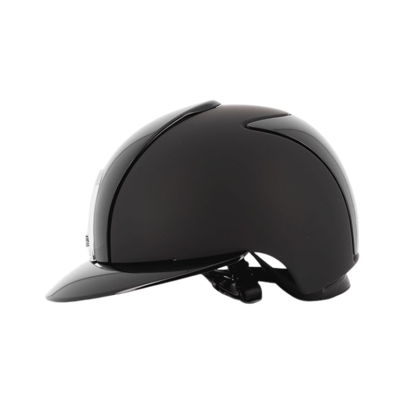 KEP - Casque d'équitation Cromo 2.0 Textile/ Polish noir visière polo
