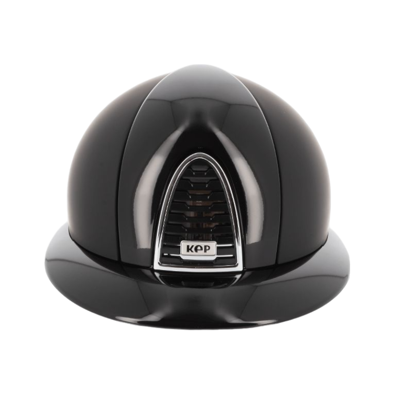 KEP - Casque d'équitation Cromo 2.0 Textile/ Polish noir visière polo