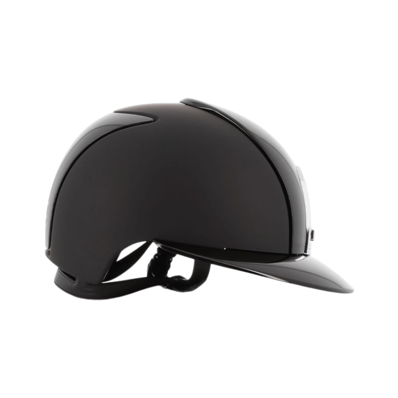 KEP - Casque d'équitation Cromo 2.0 Textile/ Polish noir visière polo