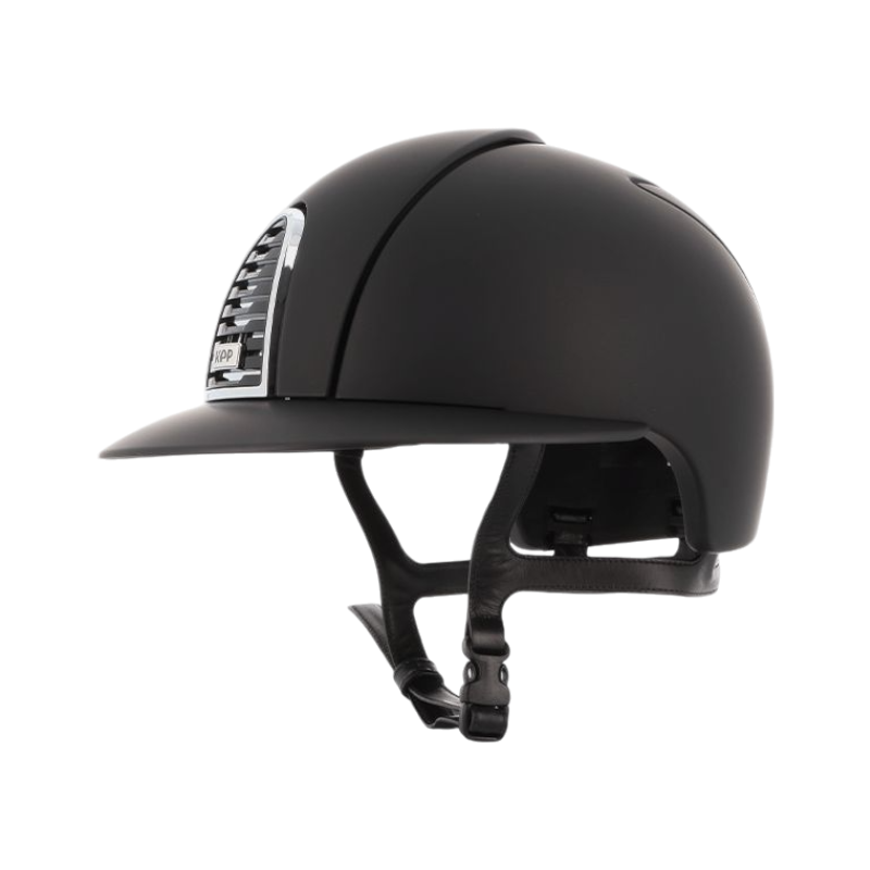 KEP - Casque d'équitation Cromo 2.0 Textile noir visière polo